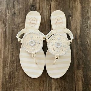 Jack Rogers Georgica Jellies Striped Sandals
